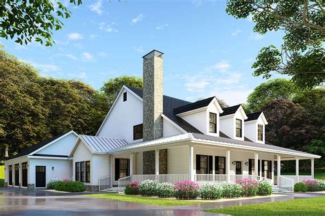 Farmhouse Plan: 2,173 Square Feet, 4 Bedrooms, 3 Bathrooms - 110-00971