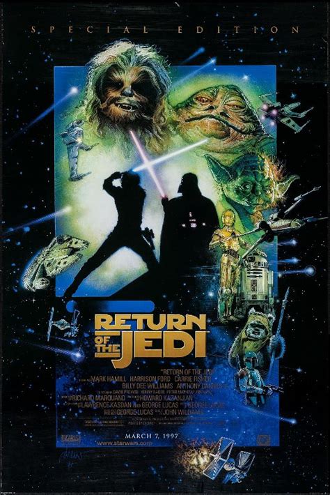 Return Of the Jedi, Special Edition (R1997) – Original One Sheet Movie ...