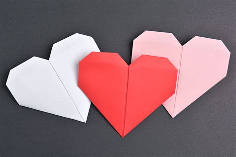 Folded Heart Envelopes - One Little Project