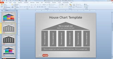 Free House Chart Diagram for PowerPoint - Free PowerPoint Templates - SlideHunter.com