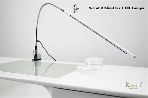 Set of 2 Slimflex LED Table Lamp Flexi Lamp Stylish Desk Lamp perfect ...