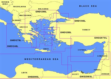 Garmin: Offshore Cartography G-Charts: Greece / Turkey - Large Charts