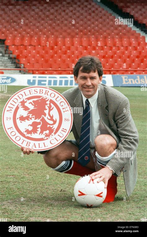 Bryan Robson being unveiled as the new Manager for Middlesbrough F.C. Ayresome Park ...