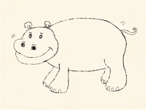 How to Draw a Cartoon Hippo: 5 Steps (with Pictures) - wikiHow