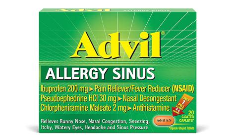 Advil Allergy Sinus (Generic Pseudoephedrine) - Prescriptiongiant