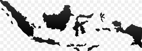 Indonesia Blank Map, PNG, 1000x365px, Indonesia, Black, Black And White ...