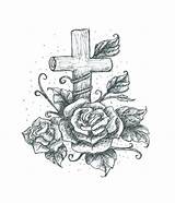 Coloring Pages Of Crosses With Flowers sketch template