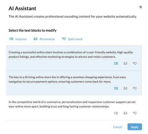 AI Assistant – Online Help