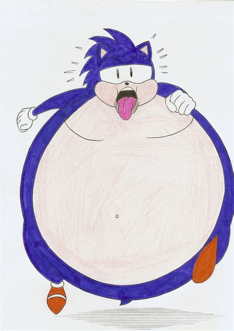 Obese Sonic by Robot001 on DeviantArt