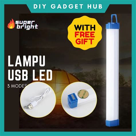 Lampu Pasar Malam Lampu Camping Niaga Lampu Mentol USB Rechargeable Lamp LED Light Bulb ...