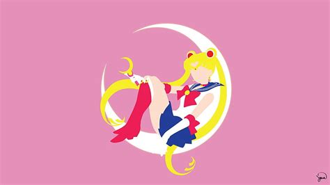 Sailor Moon Minimalist, sailor moon pink aesthetic HD wallpaper | Pxfuel