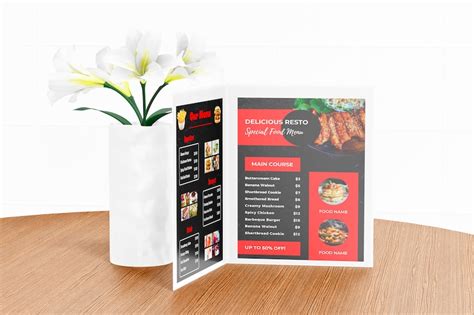 Food and Drink Menu Template, Restaurant Menu , Printable Food Menu ...