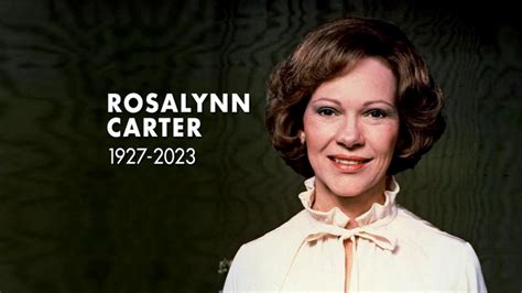 Former first lady Rosalynn Carter dies at 96 - Good Morning America