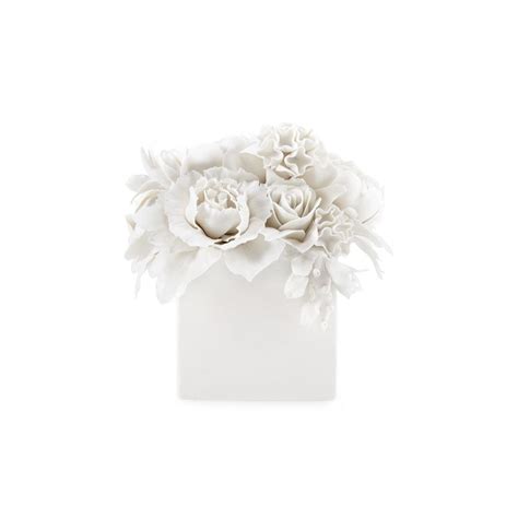 Shop Peony Bouquet in White | Burke Decor