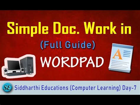 Complete tutorial for wordpad || Complete guide for wordpad || What is wordpad || Learning ...