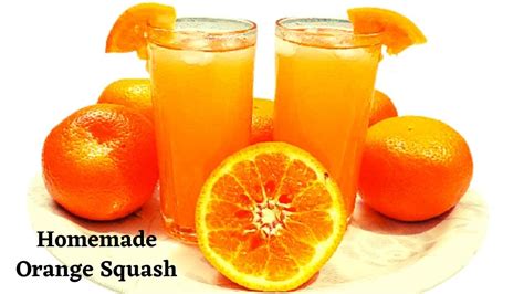 Orange Squash in 2Mins| Homemade Orange Squash | How To Make Orange ...