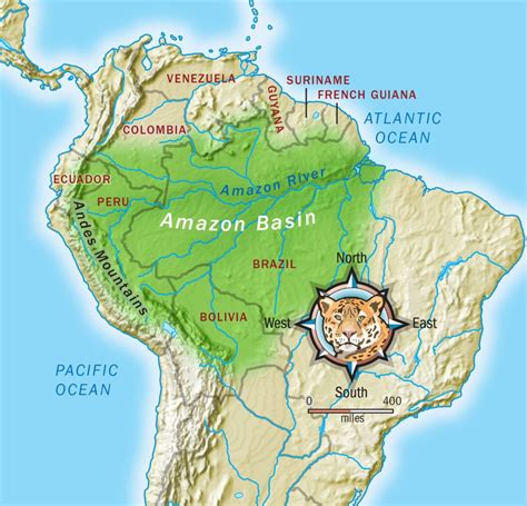 Amazon River Map For Kids