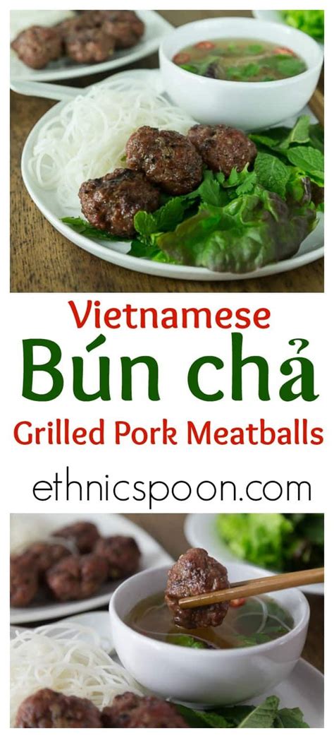 Bun Cha: Vietnamese Pork Meatballs | Recipe | Asian recipes, Bun cha ...