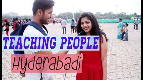 Teaching People Hyderabadi!! - YouTube