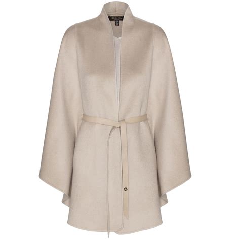 Loro Piana Cashmere Coat in Natural - Lyst