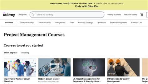 21 online project management courses to take your career next level