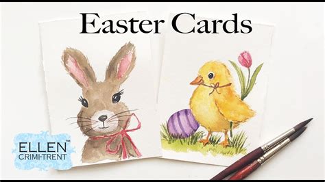 Watercolor Easter Cards