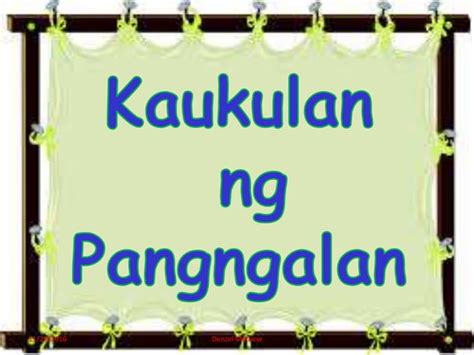 Kaukulan ng pangngalan | PPT