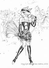 Flappers Colouring Pages Sketch Coloring Page sketch template