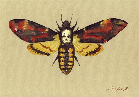 Death Head Hawk Moth Painting by Juan Bosco - Pixels