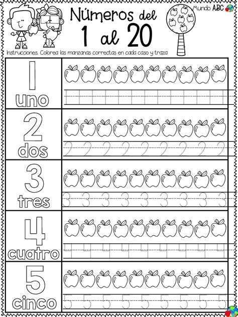 152 Ejercicios Del 1 Al 20 Pdf Version 1 Del 1 Al 20 Numeros – Themelower