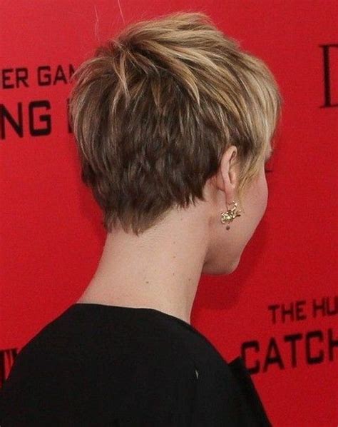 Back View of Short Layered Pixie Cut - Hairstyles Weekly