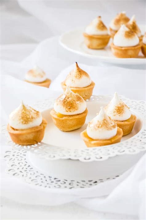 Mini Lemon Meringue Pies - like lemon petit fours - Sugar Salt Magic