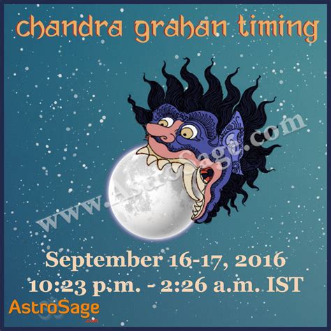 AstroSage Magazine: Chandra Grahan Today - Timings