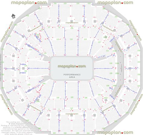 Memphis FedExForum seating chart - Performance area for shows, half ...