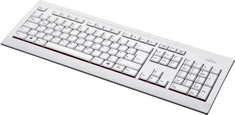 Fujitsu KB521 USB RU/DE USB Keyboard Cyrillic White Splashproof | Conrad.com