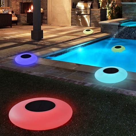 Amazon.com : Blibly Swimming Pool Lights Solar Floating Light with ...