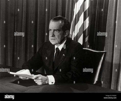 Richard Nixon´s resignation. 1974 Stock Photo - Alamy