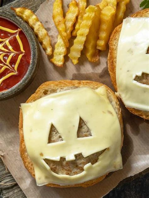 Halloween Ghost Cheese Burger Recipe