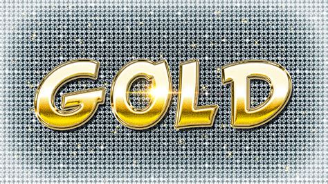 Photoshop Gold Style Shiny Text Tutorial