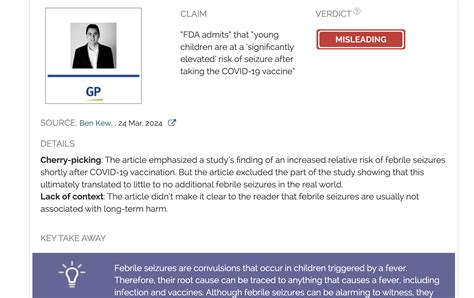 Febrile seizures after COVID-19 vaccination are rare and aren’t linked ...