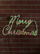 Red & Green Cursive Merry Christmas LED Rope Light Silhouette - 72cm | Christmas Lights | Buy ...