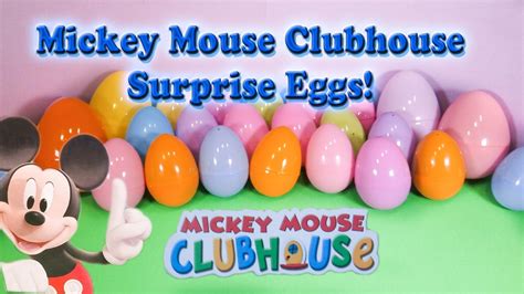 MICKEY MOUSE CLUBHOUSE Disney Junior Mickey Mouse Surprise Eggs a ...