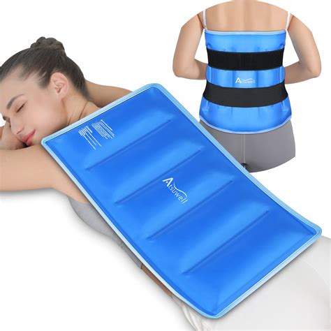 Buy Atsuwell Extra Large Ice Pack for Back Pain Relief (21"x13"), Reusable Full Back Gel Ice ...