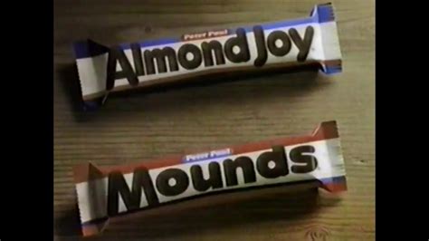 Almond Joy Mounds Candy Bars Sometimes You Feel Like A Nut 1992 TV Commercial HD - YouTube