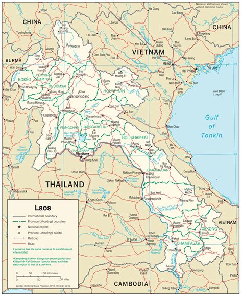 Laos Maps | Printable Maps of Laos for Download