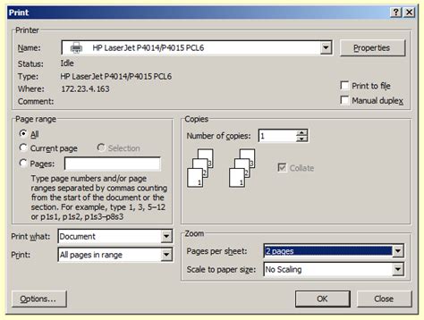 Bloody Computer!: How to print two pages per sheet