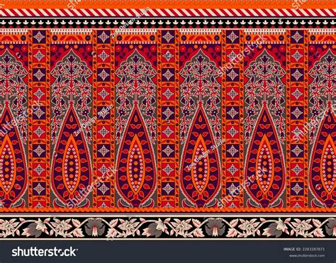 Paisley Border Illustration Textile Design Stock Illustration 2283287871 | Shutterstock