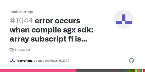 error occurs when compile sgx sdk: array subscript fi is outside array ...