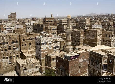 The ancient capital city of Yemen Sanaa Stock Photo - Alamy