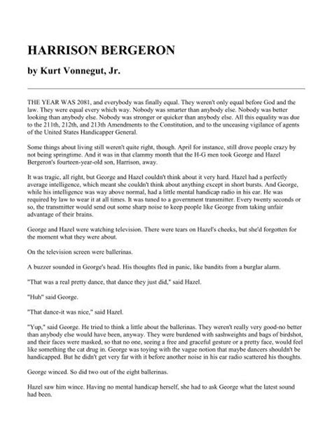 HARRISON BERGERON_Short Story.pdf